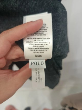 Camiseta Polo Ralph Lauren gris jaspeado