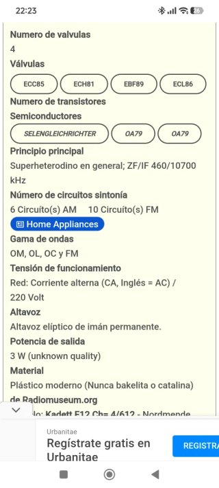 Radio de baquelita vintage