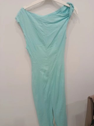 Vestido Zara Turquesa Talla Xs