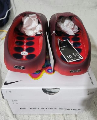 Chanclas Nike Mind 001 Rojas degradadas Talla 44