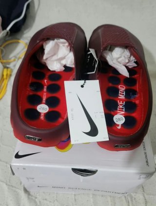Chanclas Nike Mind 001 Rojas degradadas Talla 44