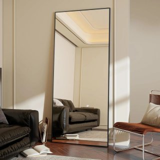 Espejo Rectangular Negro 163x53
