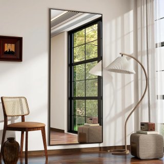 Espejo Rectangular Negro 163x53
