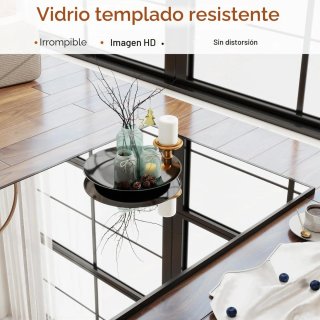 Espejo Rectangular Negro 163x53