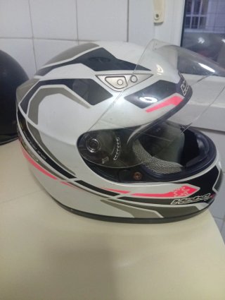 Casco Moto GP2 Hebo Blanco/Negro