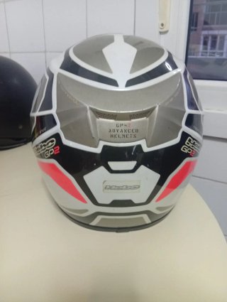 Casco Moto GP2 Hebo Blanco/Negro