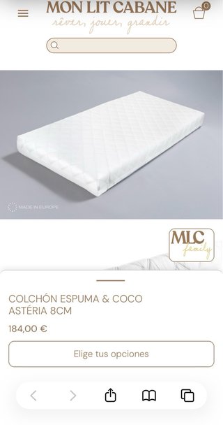 Materassi in schiuma e cocco Mon Lit Cabane