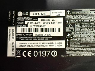 Placa Base LG EBU62038149 - 47LA660