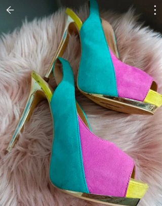 Zapatos tacón fino talla 38