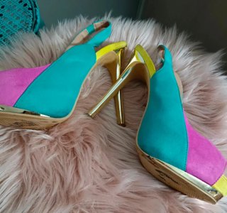 Zapatos tacón fino talla 38