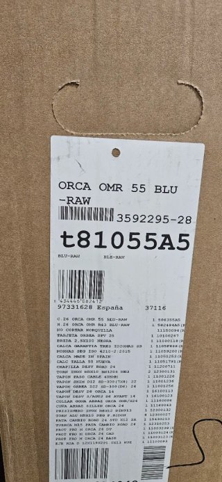 Cuadro Orbea Orca OMR 55 RAW