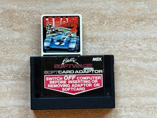 MSX LE MANS 2 Formato SoftCard + Adaptador