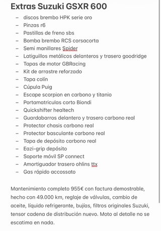 Suzuki GSXR 600 K8 Azul y Blanca