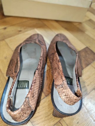 Sanche de la Rosa Zapatos Slingback Piel Serpiente