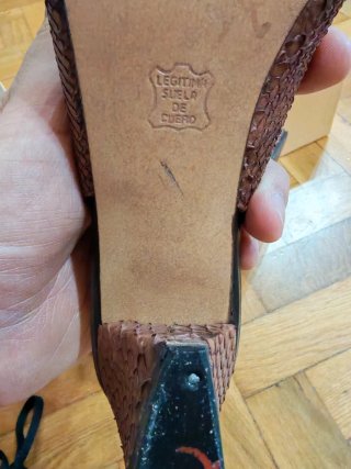 Sanche de la Rosa Zapatos Slingback Piel Serpiente