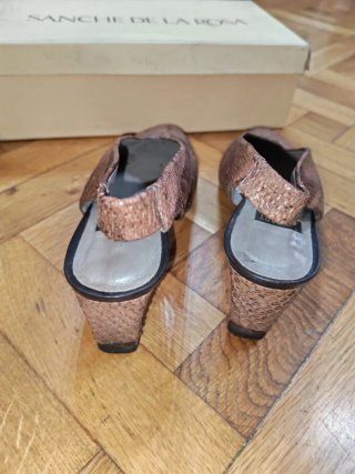 Sanche de la Rosa Zapatos Slingback Piel Serpiente