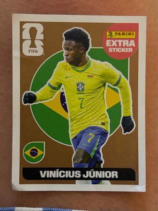 Cromo Panini Extra Sticker Vinicius Jr.