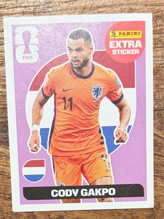 Cromo Panini Extra Sticker Cody Gakpo