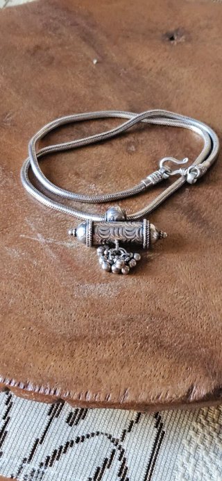 Collana snake argento 925 con pendente