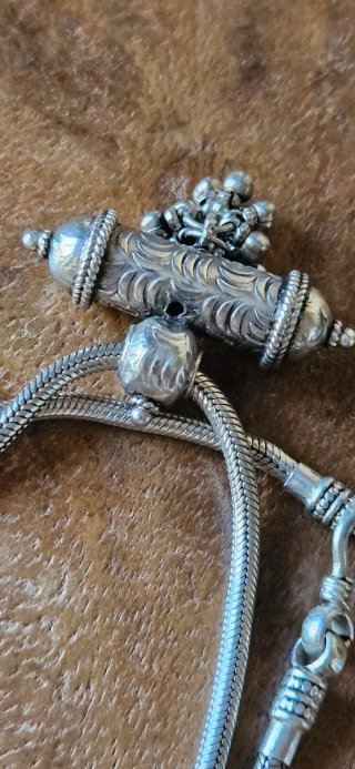 Collana snake argento 925 con pendente