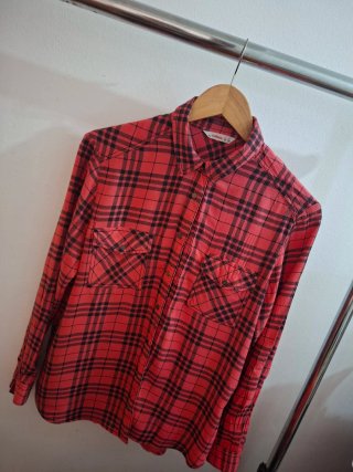 Camisa cuadros Lefties Roja Talla XS