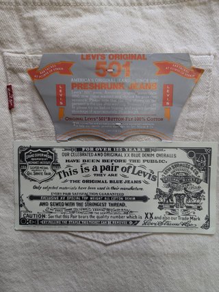 Levi's 501 Vaqueros Vintage Talla W38 L36 #83