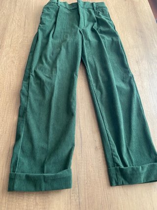 Pantaloni Velluto Calliope Verdi