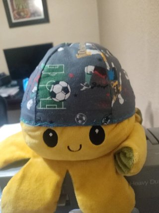 Gorra de soldador con estampado de fútbol
