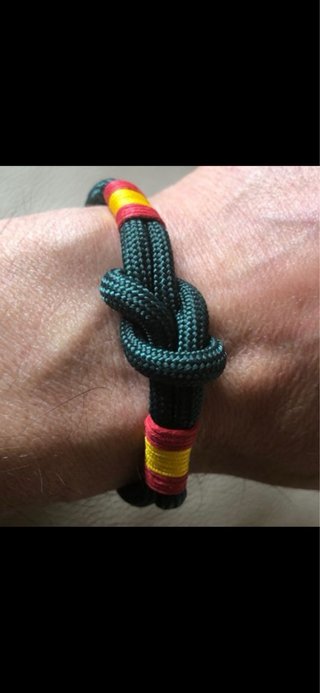 Pulsera Nudo Marinero Guardia Civil Bandera España
