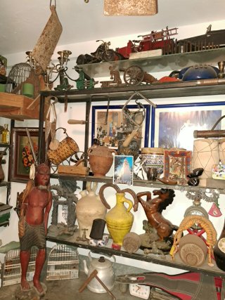 Lote de objetos decorativos antiguos