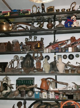 Lote de objetos decorativos antiguos