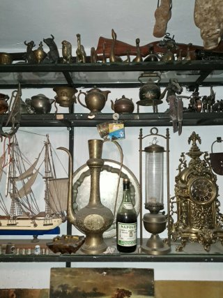 Lote de objetos decorativos antiguos