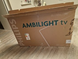 TV Philips 55" 4K QLED Ambilight Serie 8400