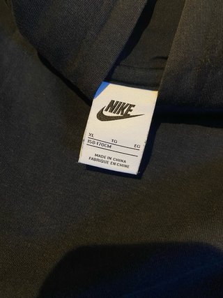 Sudadera Nike Premium Retro Negra Dorada XL Niño