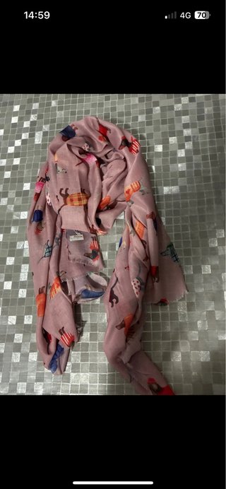 Foulard cotone viscosa bassotti
