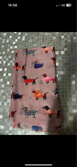 Foulard cotone viscosa bassotti