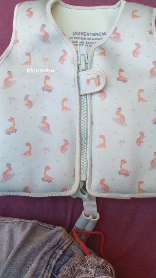Chaleco monneka salvavidas infantil dinosaurios