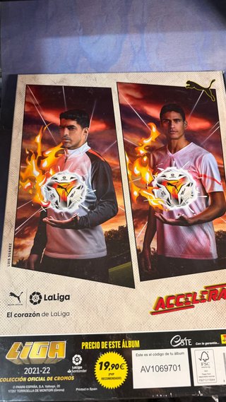 Álbum cromos Liga Santander 2021-22 precintado