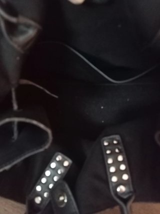 Bolso Prüne Negro Tachuelas