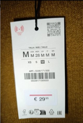 Jersey Zara Punto Marrón Talla M