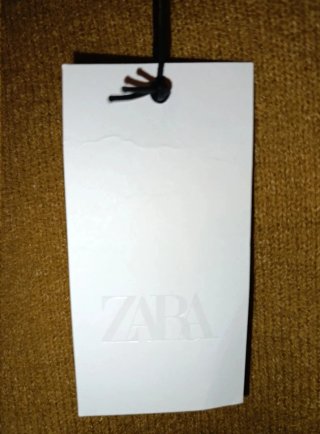 Jersey Zara Punto Marrón Talla M