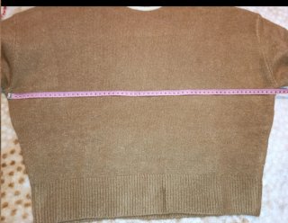 Jersey Zara Punto Marrón Talla M