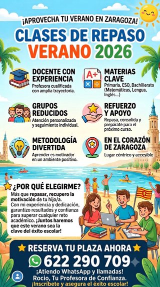 Clases particulares en verano!