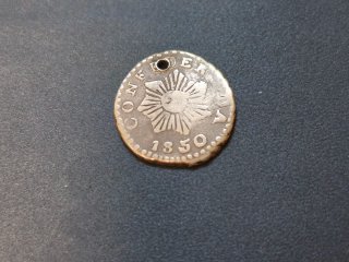 Moneda Medio Real Província de Córdoba 1850