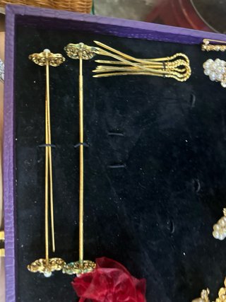 Aderezo Fallera Niña Oro y Perlas