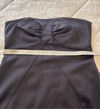 Vestido de fiesta Zara gris, muy oscuro