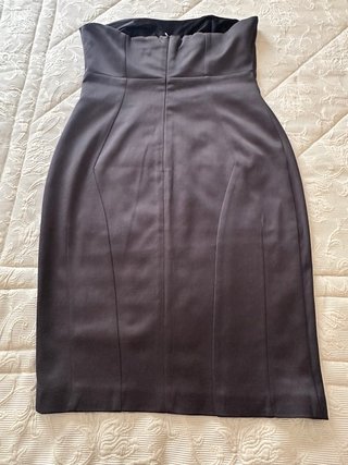 Vestido de fiesta Zara gris, muy oscuro