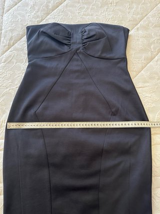Vestido de fiesta Zara gris, muy oscuro