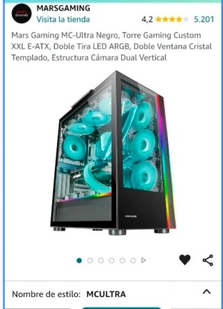 Mars Gaming MC-Ultra Torre Gaming XXL E-ATX