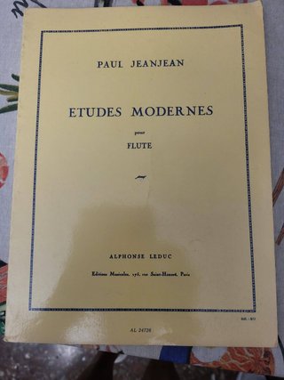 Estudios Modernos para Flauta - Paul Jeanjean